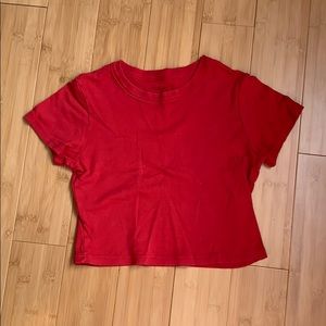 Brandy Melville Crop Red